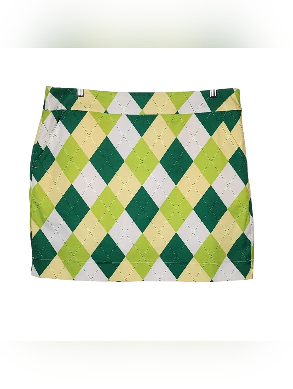 LoudMouth Ladies Women's Golf Skirt Skort Size 12 Argyle Print New With Tag